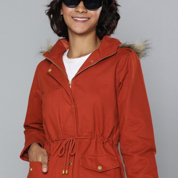 Chemistry Women Red Solid Open Front Jacket (Fixed Price) - Picture 6 of 10